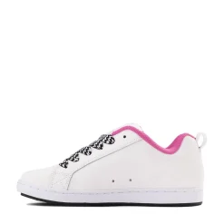 Womens DC Court Graffik Skate Shoe - White / Pink