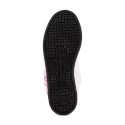 Womens DC Court Graffik Skate Shoe - White / Pink