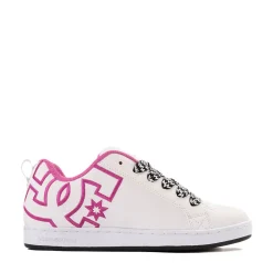 Womens DC Court Graffik Skate Shoe - White / Pink