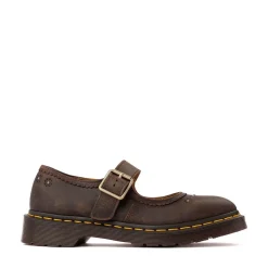 Womens Dr. Martens Flower Mary Jane - Dark Brown