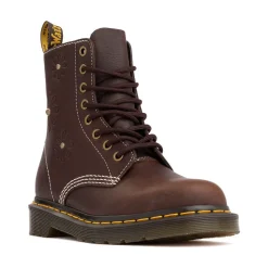 Womens Dr. Martens 1460 Pascal Flower 8-Eye Boot - Dark Brown