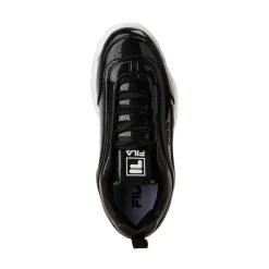 Womens Fila Disruptor 2 Shine Metallic Athletic Shoe - Black / White