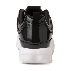 Womens Fila Disruptor 2 Shine Metallic Athletic Shoe - Black / White