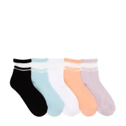 Womens Filament Stripes Quarter Socks 5 Pack - Multicolor