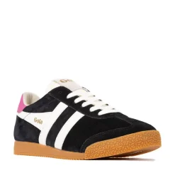 Womens Gola Classics Elan Sneaker - Black / Off White / Fuchsia