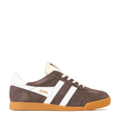 Womens Gola Classics Elan Sneaker - Mocha / White