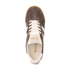 Womens Gola Classics Elan Sneaker - Mocha / White