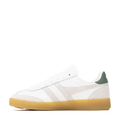 Womens Gola Classics Viper Leather Sneaker - White / White / Evergreen / Gum