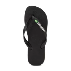 Womens Havaianas Brazil Logo Flip-Flop - Black