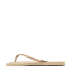 Womens Havaianas Slim Flip-Flop - Sand Grey / Light Golden