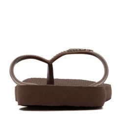 Womens Havaianas Slim Square Flip-Flop - Dark Brown