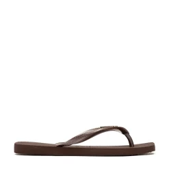 Womens Havaianas Slim Square Flip-Flop - Dark Brown