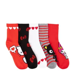 Womens Hello Kitty® Crew Sock 5 Pack - Multicolor