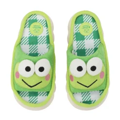 Womens Hello Kitty® Keroppi Slipper - Green / White Plaid