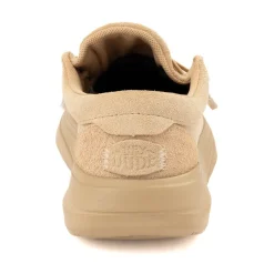 Womens HEYDUDE Wendy Comf Suede Slip-On Casual Shoe - Tan