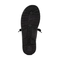 Womens HEYDUDE Wendy Funk Slip-On Casual Shoe - Black Monochrome