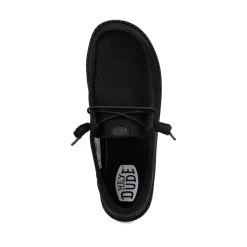 Womens HEYDUDE Wendy Funk Slip-On Casual Shoe - Black Monochrome