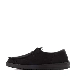 Womens HEYDUDE Wendy Funk Slip-On Casual Shoe - Black Monochrome