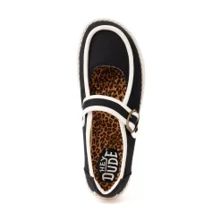 Womens HEYDUDE Wendy Jane Slip-On Casual Shoe - Black