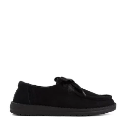 Womens HEYDUDE Wendy Lace Slip-On Casual Shoe - Black