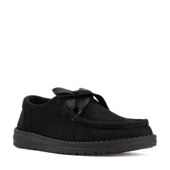 Womens HEYDUDE Wendy Lace Slip-On Casual Shoe - Black