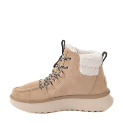 Womens HEYDUDE Wendy Peak Apres Suede Cozy Boot - Beige