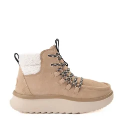 Womens HEYDUDE Wendy Peak Apres Suede Cozy Boot - Beige