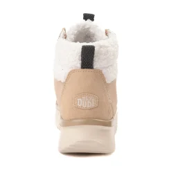 Womens HEYDUDE Wendy Peak Apres Suede Cozy Boot - Beige