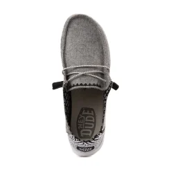 Womens HEYDUDE Wendy Slip-On Casual Shoe - Onyx