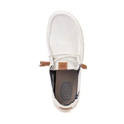 Womens HEYDUDE Wendy Slip-On Casual Shoe - White