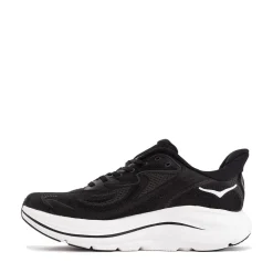 Womens HOKA Clifton 10 Athletic Shoe - Black / White