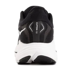 Womens HOKA Clifton 10 Athletic Shoe - Black / White