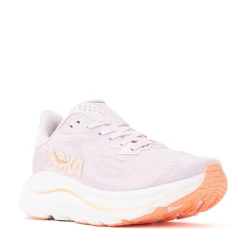 Womens HOKA Clifton 10 Athletic Shoe - Lilac Cream / Tangerine Glow