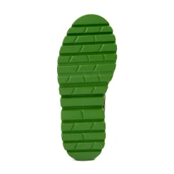 Womens KOI Footwear Cha Cha Cha Platform Flame Boot - Black / Green