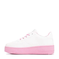 Womens KOI Footwear Morning Sakura Platform Trainer - White