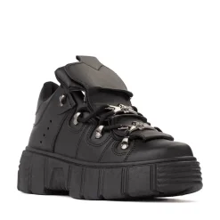 Womens KOI Footwear Rimo Core Chunky Trainer - Black