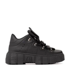 Womens KOI Footwear Rimo Core Chunky Trainer - Black
