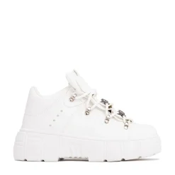 Womens KOI Footwear Rimo Core Chunky Trainer - White