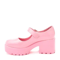 Womens KOI Footwear Tira Mary Jane Platform Casual Shoe - Pink Princess