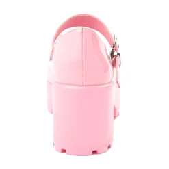 Womens KOI Footwear Tira Mary Jane Platform Casual Shoe - Pink Princess