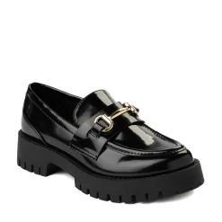 Womens Madden Girl Harlow Platform Loafer - Black