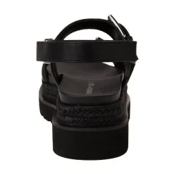 Womens Madden Girl Mason Platform Sandal - Black