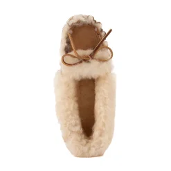 Womens Minnetonka Ultimate Sheepskin Slipper - Tan