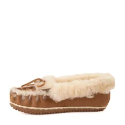 Womens Minnetonka Ultimate Sheepskin Slipper - Tan