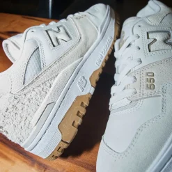 Womens New Balance 550 Athletic Shoe - Sea Salt / Linen / Stoneware