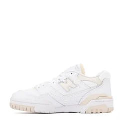 Womens New Balance 550 Athletic Shoe - White / Beige