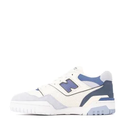 Womens New Balance 550 Athletic Shoe - White / Blue