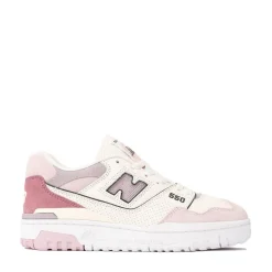 Womens New Balance 550 Athletic Shoe - White / Pink