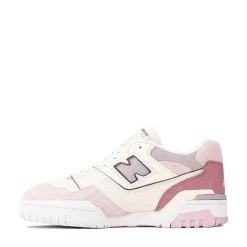 Womens New Balance 550 Athletic Shoe - White / Pink