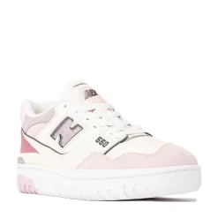 Womens New Balance 550 Athletic Shoe - White / Pink
